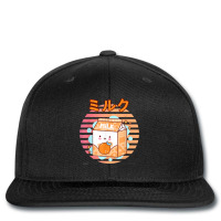 Cute Retro 90s Japanese Kawaii Orange Milk Shake Carton Printed Hat | Artistshot