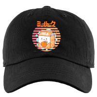 Cute Retro 90s Japanese Kawaii Orange Milk Shake Carton Kids Cap | Artistshot