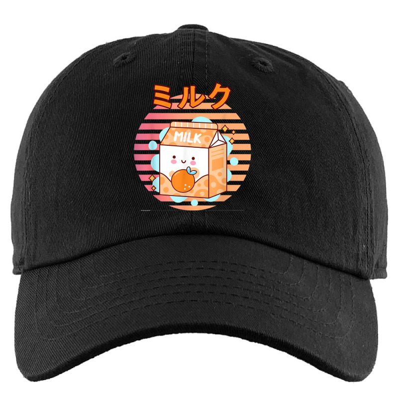 Cute Retro 90s Japanese Kawaii Orange Milk Shake Carton Kids Cap by MarquesDesign | Artistshot