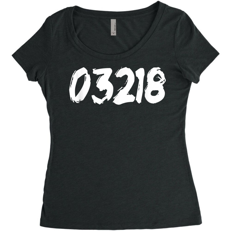 03218 Zipcode Barnstead New Hampshire Hometown Zip 03218 T Shirt Women's Triblend Scoop T-shirt by sowleomballoucgp | Artistshot