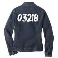 03218 Zipcode Barnstead New Hampshire Hometown Zip 03218 T Shirt Ladies Denim Jacket | Artistshot