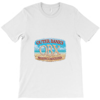 Outer Banks, North Carolina, With Beach Outer Banks T-shirt | Artistshot