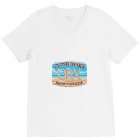 Outer Banks, North Carolina, With Beach Outer Banks V-neck Tee | Artistshot