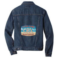 Outer Banks, North Carolina, With Beach Outer Banks Men Denim Jacket | Artistshot