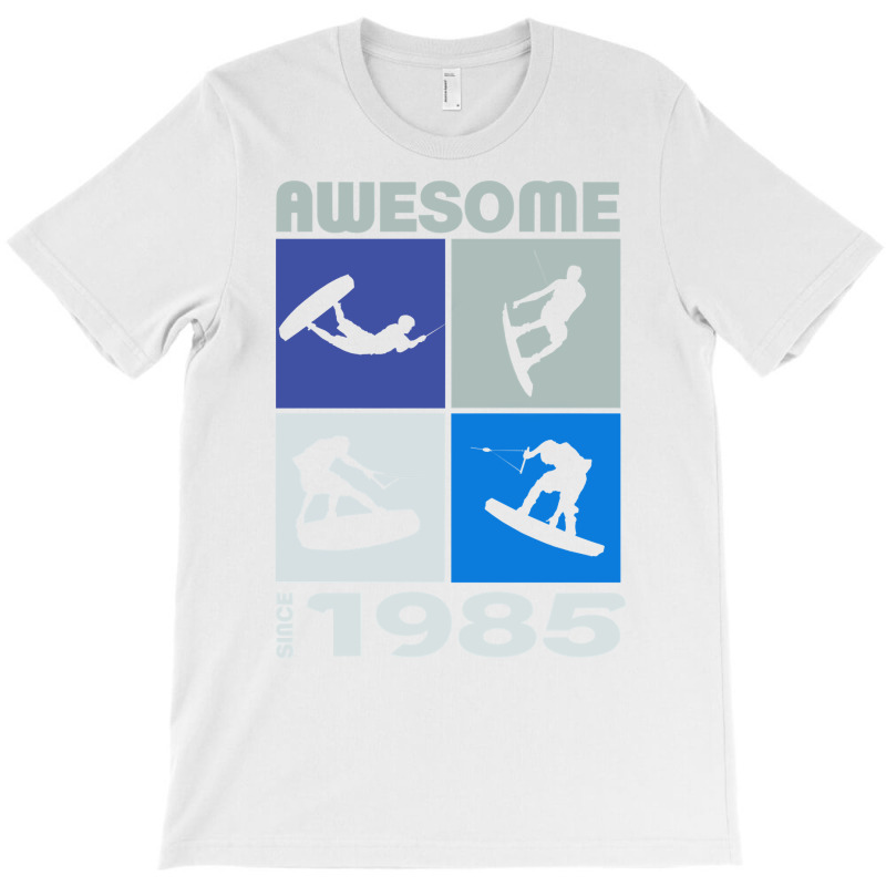 Awesome Since 1985. Wakeboard Lifestyle Long Sleeve T Shirt T-shirt | Artistshot