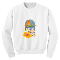 Paradise Flowers Youth Sweatshirt | Artistshot