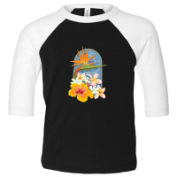 Paradise Flowers Toddler 3/4 Sleeve Tee | Artistshot