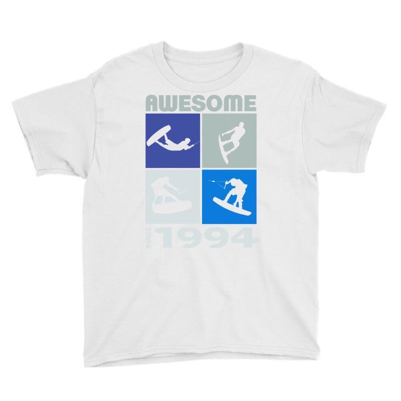 Awesome Since 1994. Wakeboard Lifestyle Long Sleeve T Shirt Youth Tee | Artistshot