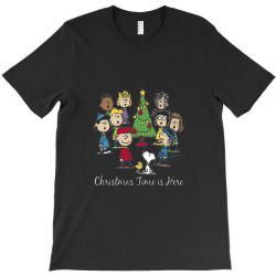 peanuts christmas time is here T-Shirt | Artistshot