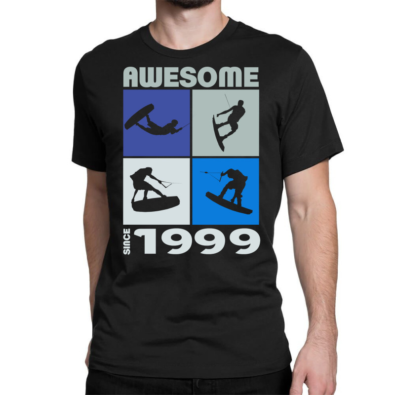 Awesome Since 1999. Wakeboard Lifestyle Long Sleeve T Shirt Classic T-shirt | Artistshot