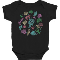 Crustaceancore Crustacean Core Vintage Lobster Crab Shells T Shirt Baby Bodysuit | Artistshot