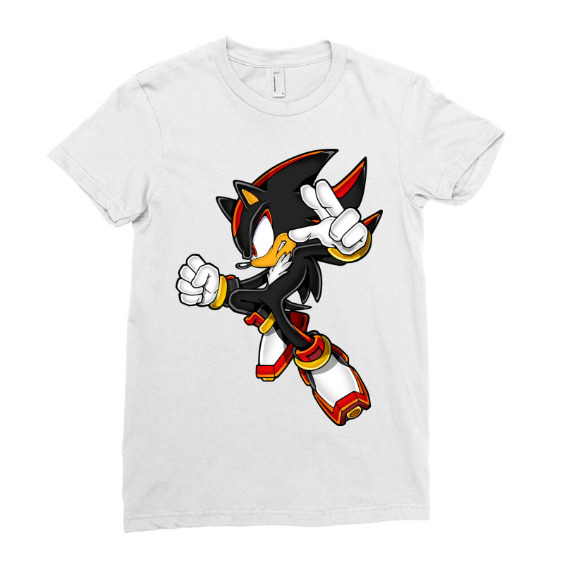 Super Black Hedgehog Ladies Fitted T-Shirt by SarahJSims | Artistshot