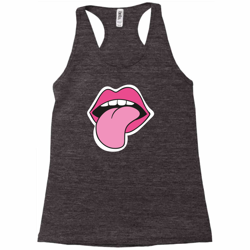 Mouth Tongue Lip Racerback Tank by cara_style | Artistshot