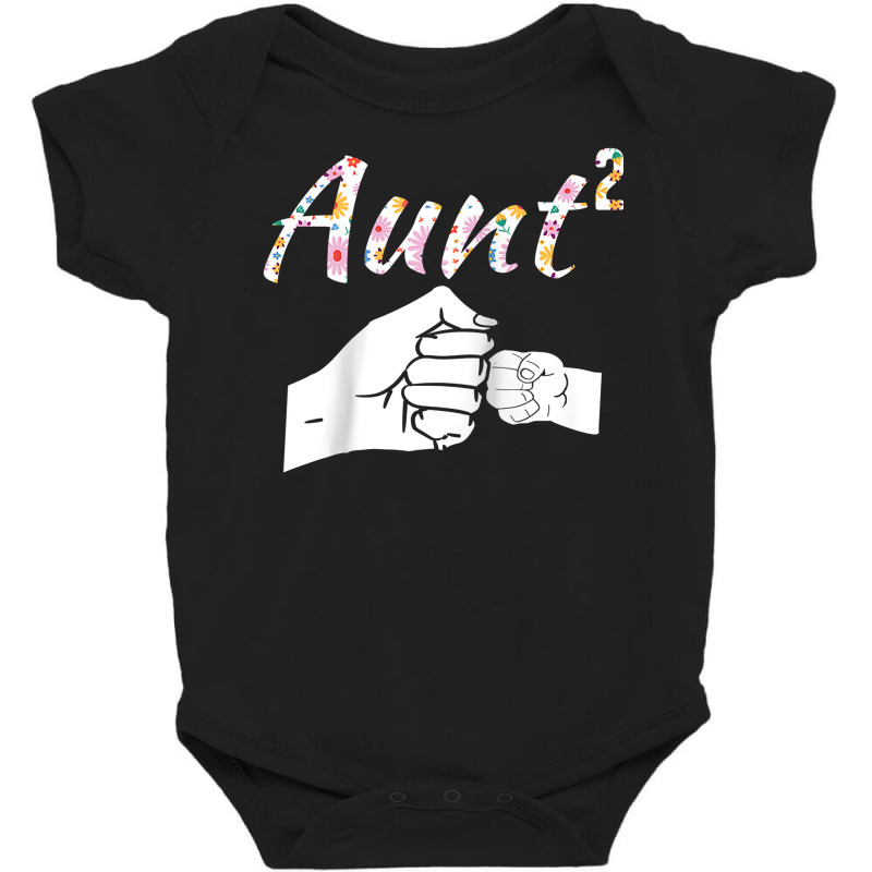 Aunt Two Times Over Raglan Baseball Tee Baby Bodysuit by deleonnylorindg | Artistshot