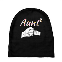 Aunt Two Times Over Raglan Baseball Tee Baby Beanies | Artistshot