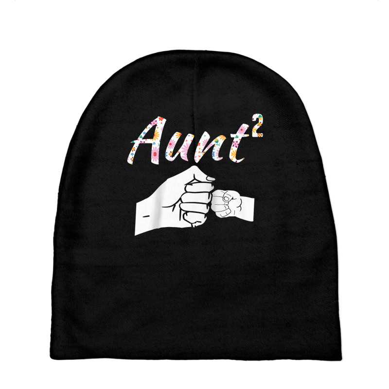 Aunt Two Times Over Raglan Baseball Tee Baby Beanies by deleonnylorindg | Artistshot