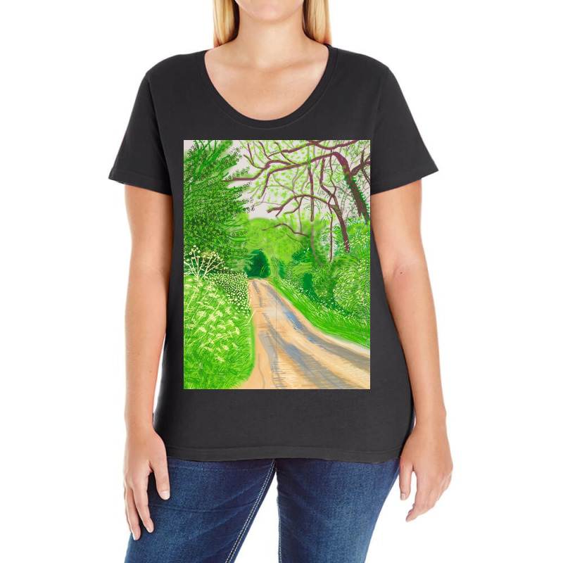 David The Arrival Of Spring In Woldgate Ladies Curvy T-Shirt by Debra L | Artistshot