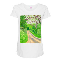 David The Arrival Of Spring In Woldgate Maternity Scoop Neck T-shirt | Artistshot