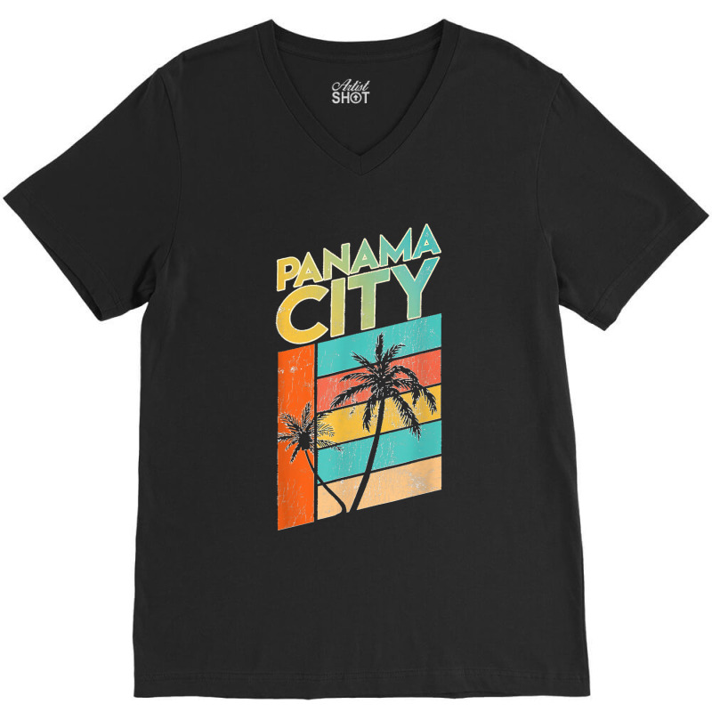 Panama City Beach Tshirt Family Vacation Florida V-Neck Tee by WirtzRichard | Artistshot