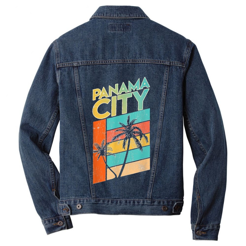 Panama City Beach Tshirt Family Vacation Florida Men Denim Jacket by WirtzRichard | Artistshot