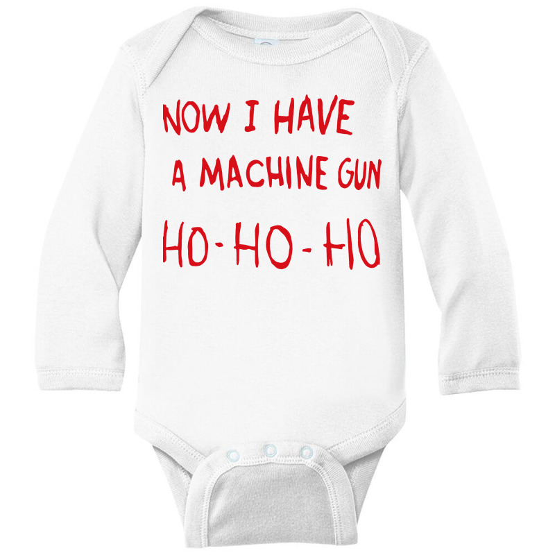 Now I Have A Machine Gun Classic Long Sleeve Baby Bodysuit by rastyrocl | Artistshot