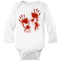 Halloween T Shirt Blood Hands Costume Zombie Outfit T Shirt Long Sleeve Baby Bodysuit | Artistshot