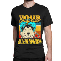 Alaskan Klee Kai Malamute Siberian Husky Dog Walking Humor Classic T-shirt | Artistshot