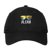 Aloha Hawaii Hawaiian Island Sunglasses Palm Trees Beach T Shirt Adjustable Cap | Artistshot