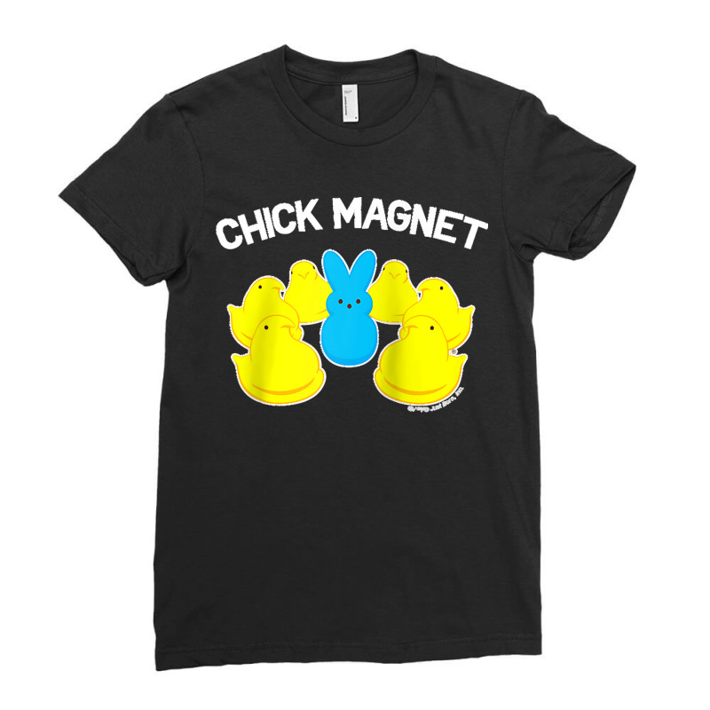 Peeps Chick Magnet With Bunny Officially Licensed Raglan Baseball Tee Ladies Fitted T-Shirt by WirtzRichard | Artistshot