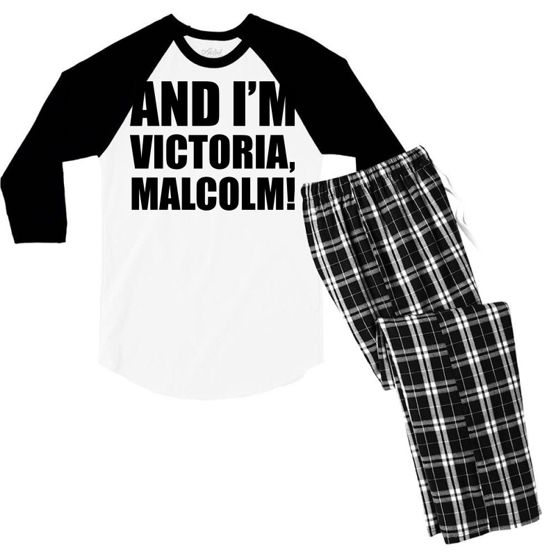 Malcolm (black) Men's 3/4 Sleeve Pajama Set | Artistshot