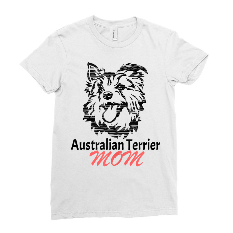 Vintage Australian Terrier Mom Australian Terrier Loves Tank Top Ladies Fitted T-Shirt by roopeedwrich76 | Artistshot