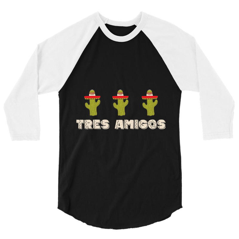 Music Vintage Caballeros Day Gift 3/4 Sleeve Shirt by ArtistLillie | Artistshot