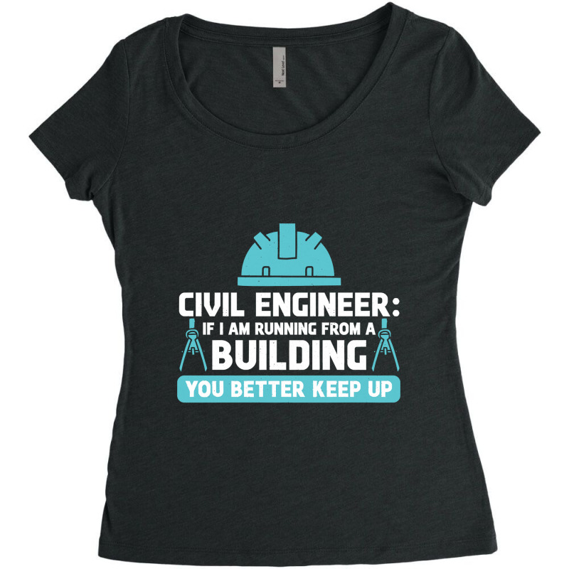 Engineer Ingeniero Civil Civil Engineering Long Sleeve T Shirt Women's Triblend Scoop T-shirt by sieuduong86 | Artistshot