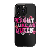 Fight Like A Queen Breast Cancer Warriors Flower Retro Iphone 13 Pro Case | Artistshot