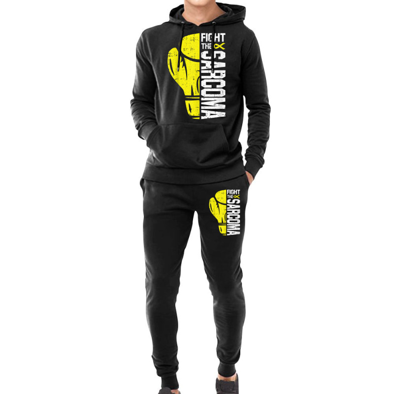 Fight Sarcoma Awareness Cool Ribbon Cancer Survivor Warrior Hoodie & Jogger Set | Artistshot