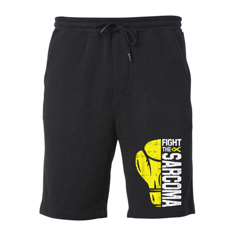 Fight Sarcoma Awareness Cool Ribbon Cancer Survivor Warrior Fleece Short | Artistshot