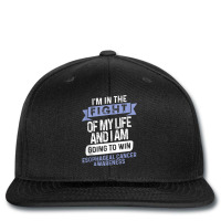 Fight To Win Esophageal Cancer Awareness Er Ribbon Printed Hat | Artistshot