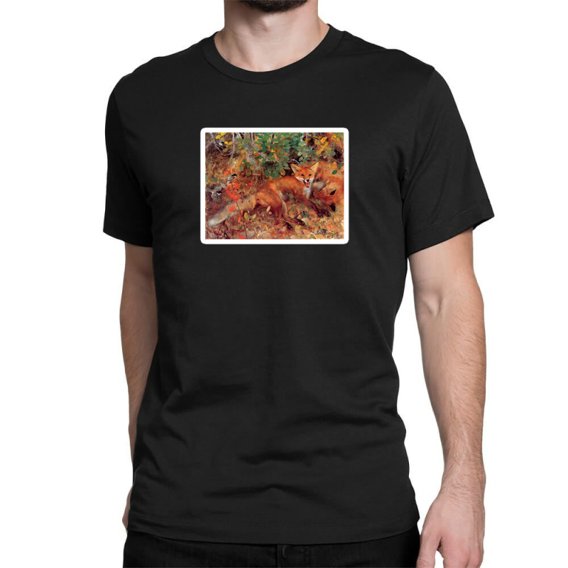 Capercaillies Courting By Ferdinand Von Wright 1862 111967883 Classic T-shirt by hasbyart | Artistshot