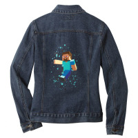 Mine Character Ladies Denim Jacket | Artistshot