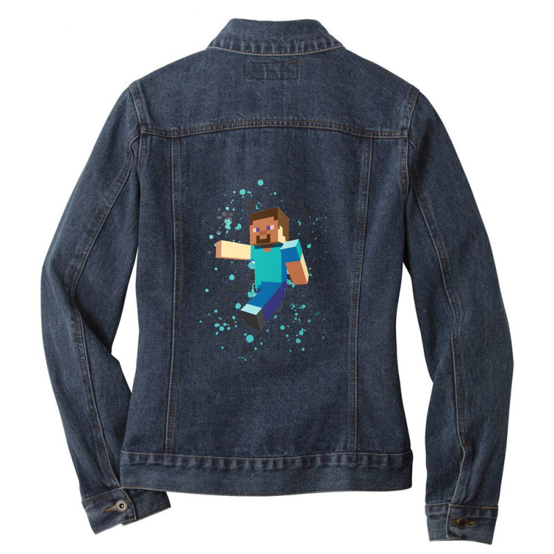 Mine Character Ladies Denim Jacket by Wayne-Shop | Artistshot