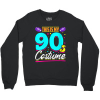 Womens 90s Generation Retro Music Lover Costume Party Nineties Charact Crewneck Sweatshirt | Artistshot