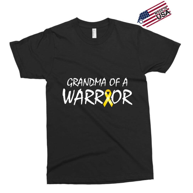 Grandma Of A Warrior Childhood Cancer Awareness Ribbon Exclusive T-shirt | Artistshot