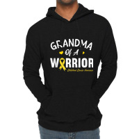 Grandma Of A Warrior Hero Childhood Cancer Awareness Cute Lightweight Hoodie | Artistshot