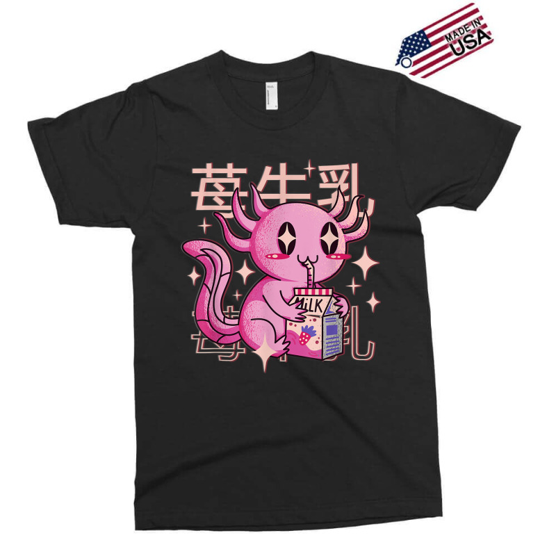 Japanese Anime Axolotl Strawberry Milk Shake Kawaii Axolotl Exclusive T-shirt by MarquesDesign | Artistshot