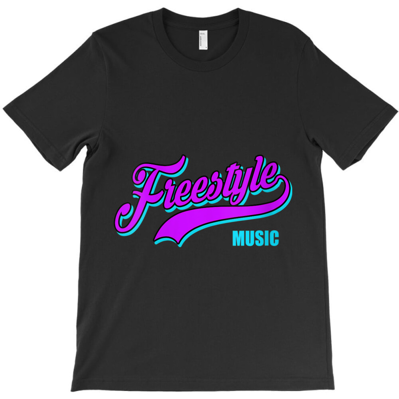 Womens Freestyle Music Retro Script Lettering Love The 80s Gifts Men T-Shirt by CaleDesign | Artistshot