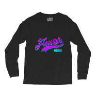 Womens Freestyle Music Retro Script Lettering Love The 80s Gifts Men Long Sleeve Shirts | Artistshot