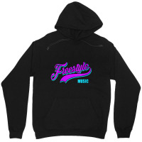 Womens Freestyle Music Retro Script Lettering Love The 80s Gifts Men Unisex Hoodie | Artistshot