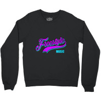 Womens Freestyle Music Retro Script Lettering Love The 80s Gifts Men Crewneck Sweatshirt | Artistshot