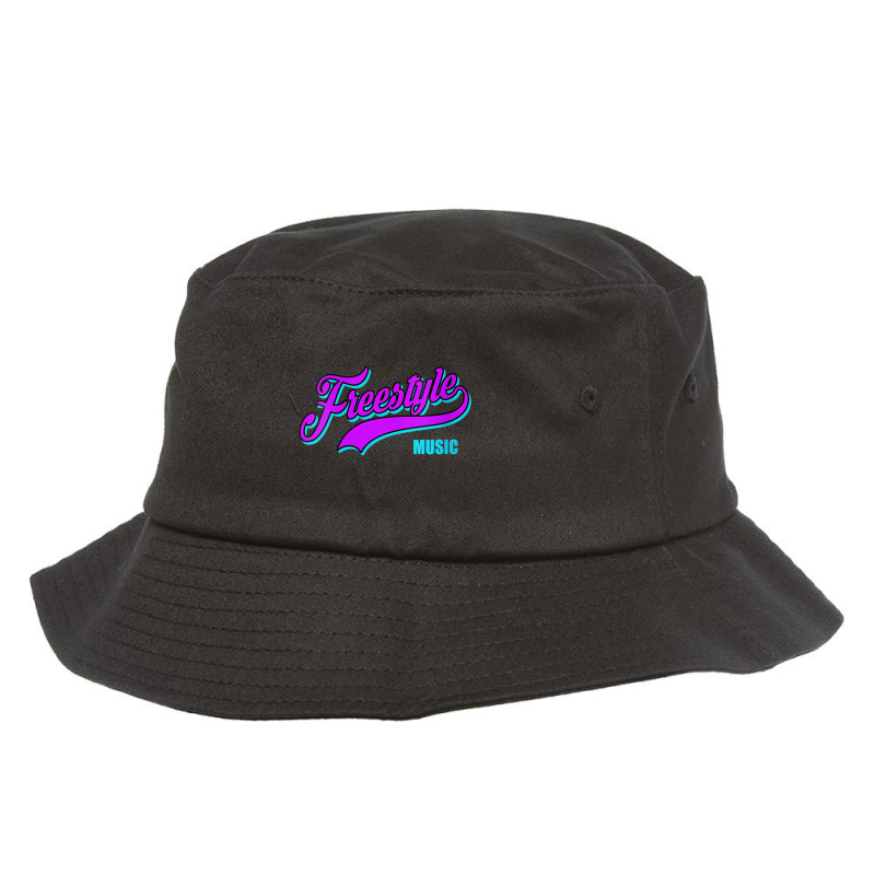 Womens Freestyle Music Retro Script Lettering Love The 80s Gifts Men Bucket Hat by FrederickDesign | Artistshot