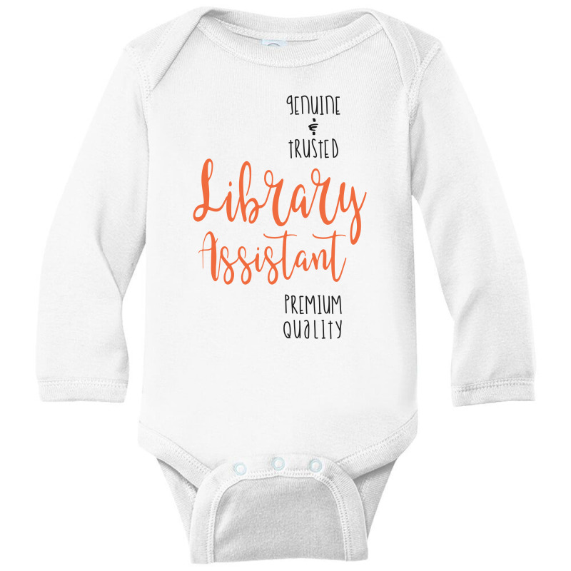 Library Assistant Genuine Long Sleeve Baby Bodysuit by cidolopez | Artistshot